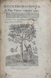 Cicero, Marcus Tullius, Opera, title page