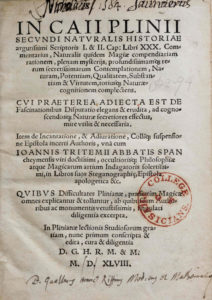Ryff, Hermann Walter, Pliny, Historia naturalis (1548) title page